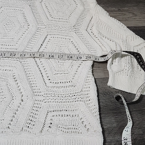 J Jill Windsor Sweater White Size XS Petite - Picture 4 of 7